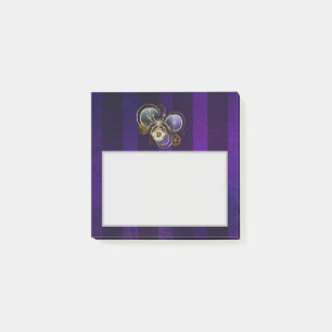 Steampunk Spider on Purple Background Post-it Notes