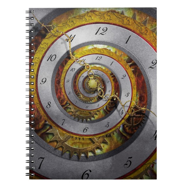 Steampunk - Spiral - Infinite time Notebook (Front)