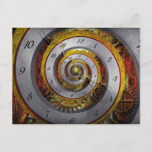 Steampunk - Spiral - Infinite time Postcard