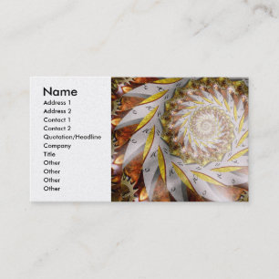 Steampunk - Spiral - Time Iris Business Card