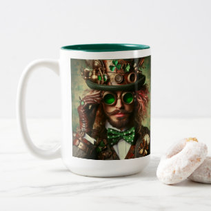 Steampunk St. Patrick Two-Tone Coffee Mug