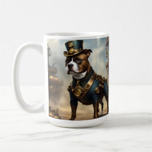 Steampunk Staffordshire Bull Terrier,  Coffee Mug