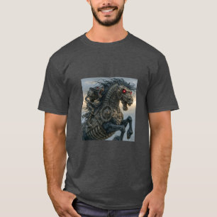 Steampunk Stallion Night Creature Rider T-Shirt