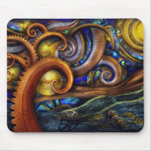 Steampunk - Starry night Mouse Pad
