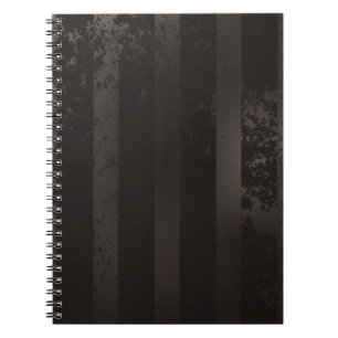Steampunk striped brown background notebook