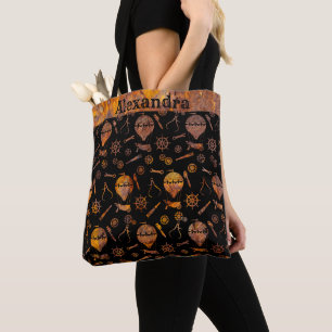 Steampunk Super Colourful Rusty Balloons Tote Bag