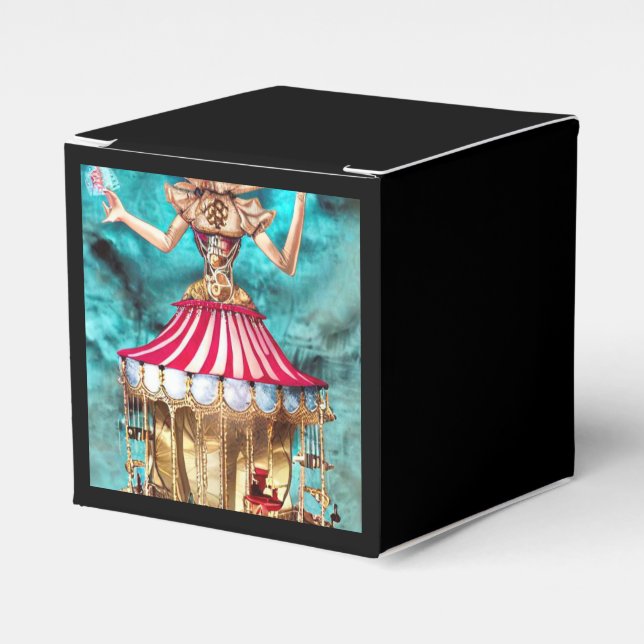 Steampunk Surreal Circus Big Top Favor Box (Front Side)