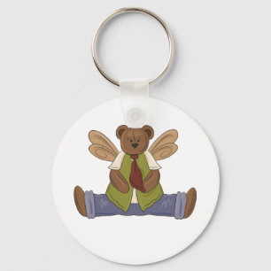 Steampunk Teddy Bear with Fairy Wings  Keychain