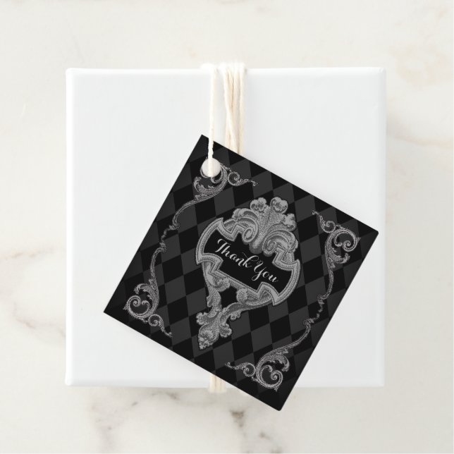 Steampunk Thank You Favour Tags (In Situ)