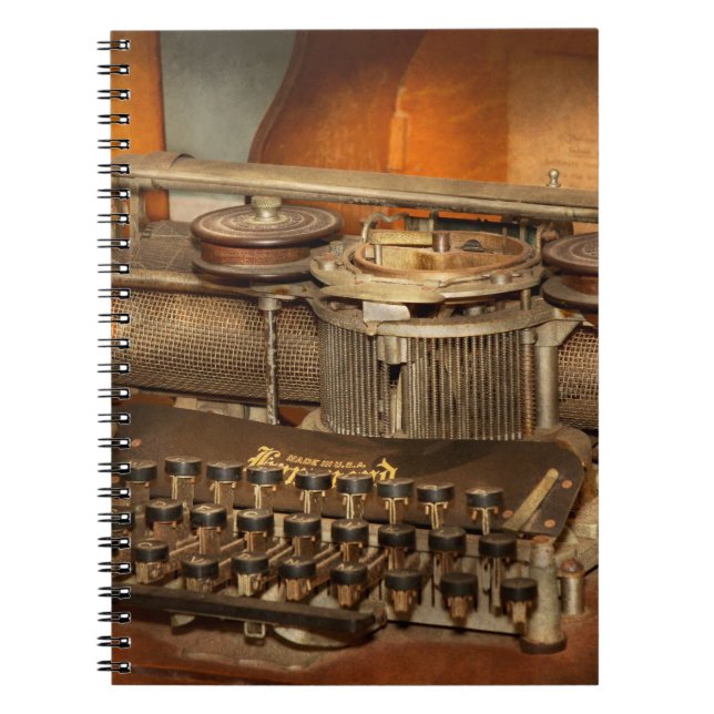 Steampunk - The history of typing Notebook (Front)