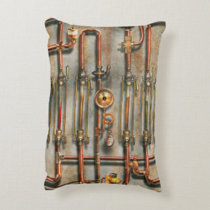 Steampunk - The lubrication manifold Accent Pillow