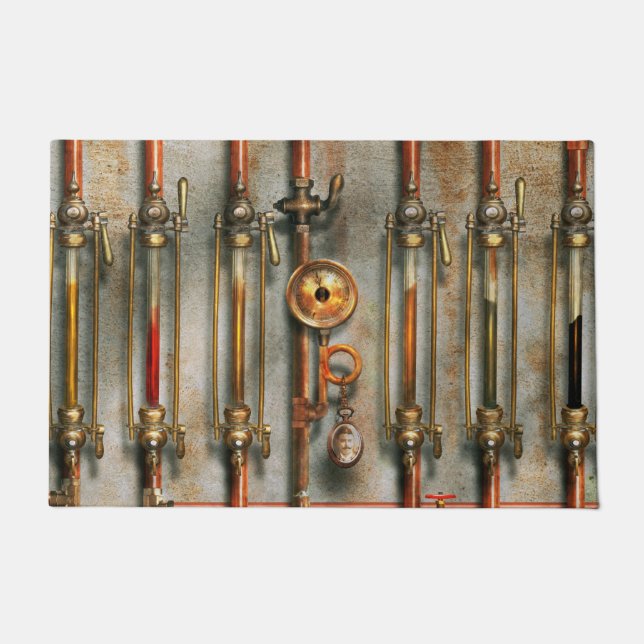 Steampunk - The lubrication manifold Doormat (Front)