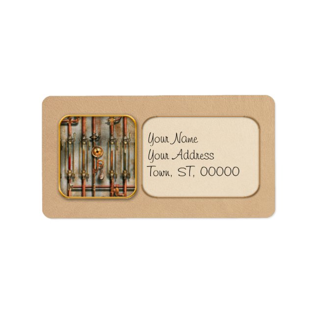 Steampunk - The lubrication manifold Label (Front)