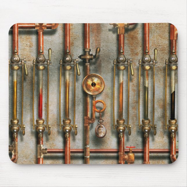 Steampunk - The lubrication manifold Mouse Pad (Front)