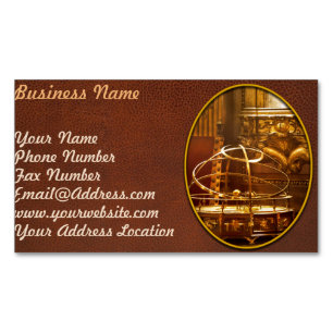 Steampunk - The orrery Magnetic Business Card