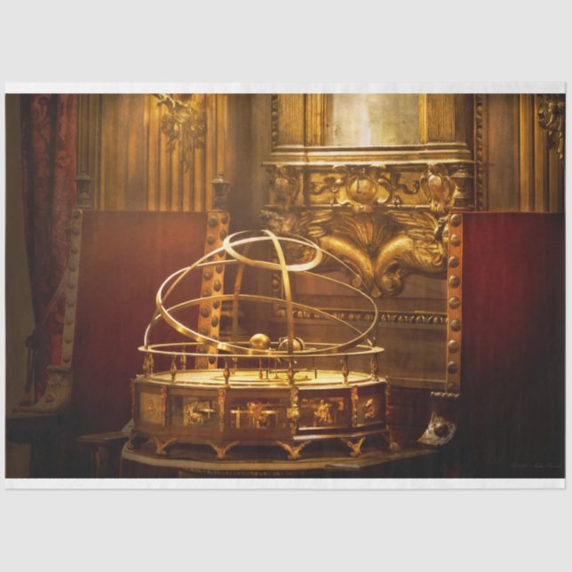 Steampunk - The orrery Tissue Paper (Front)