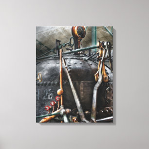 Steampunk - The Steam Engine Canvas Print