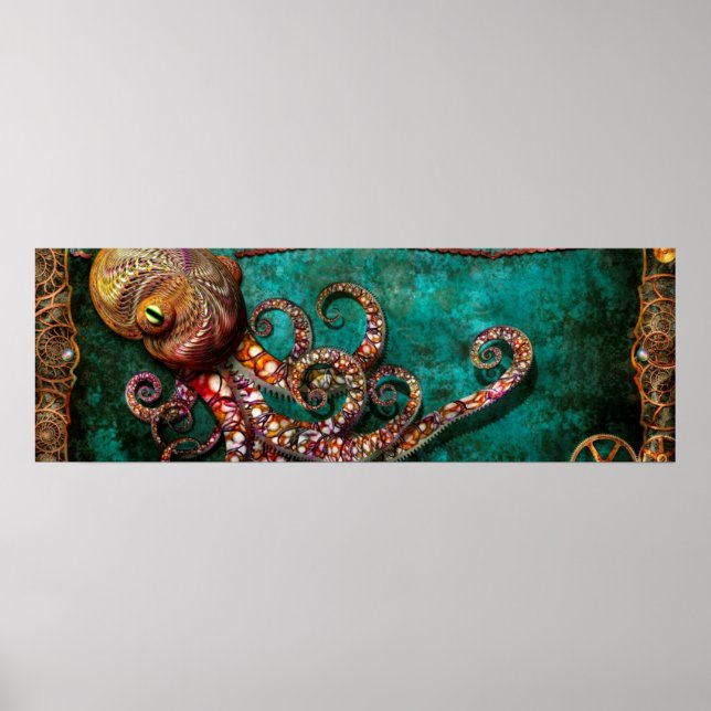 Steampunk - The tale of the Kraken Poster (Front)