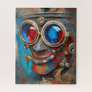 Steampunk The Tin Man Portrait Jigsaw Puzzle