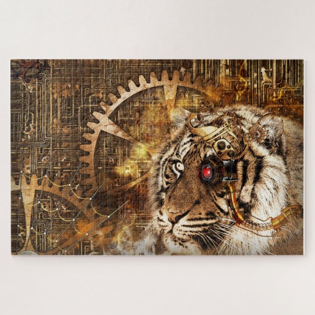 steampunk tiger puzzle (Horizontal)