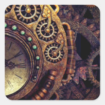 Steampunk Time Clock Gears