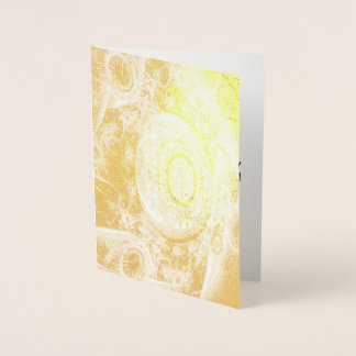 Steampunk Time Foil Birthday Card