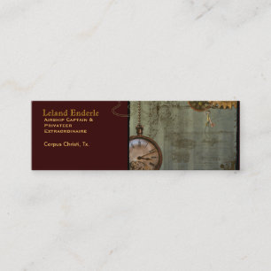 Steampunk Time Machine Business Profile Cards
