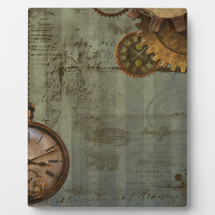 Steampunk Time Machine Plaque