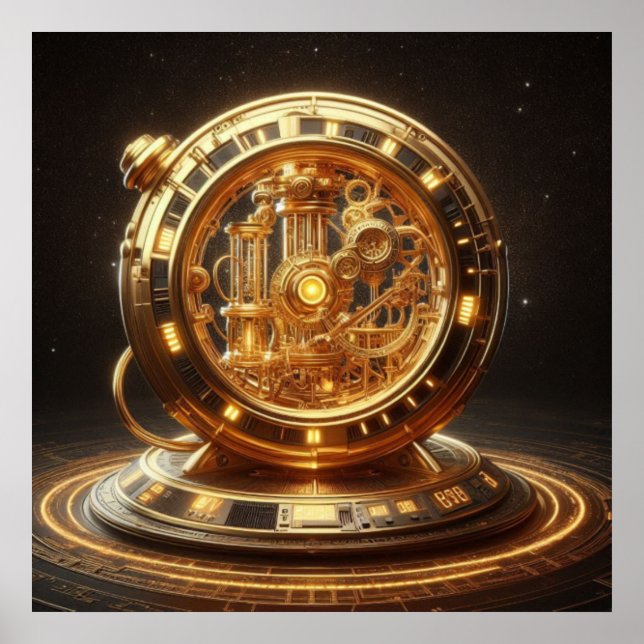 Steampunk,Time Machine, Time/Space/Continuum007XV2 Poster (Front)