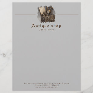 Steampunk Time Machine - Vintage Treasure Chest  Letterhead