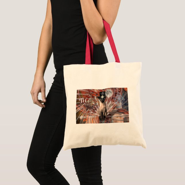 Steampunk Time Traveller Meezer Tote Bag (Front (Product))