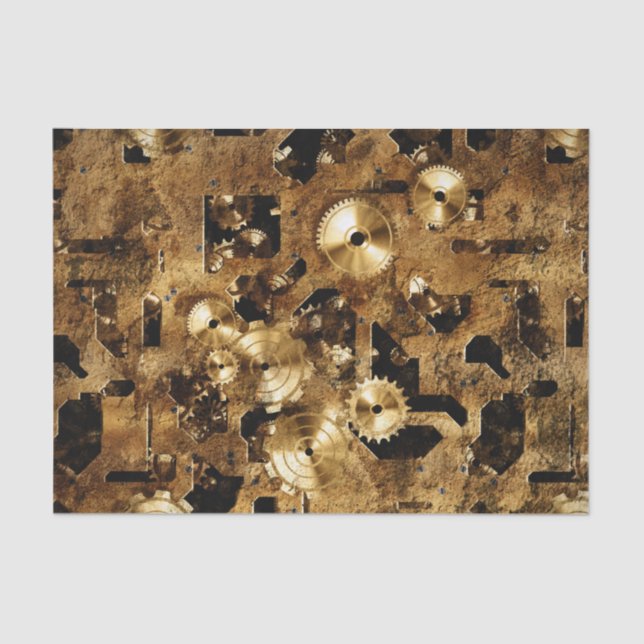 Steampunk Tissue Paper (Front)