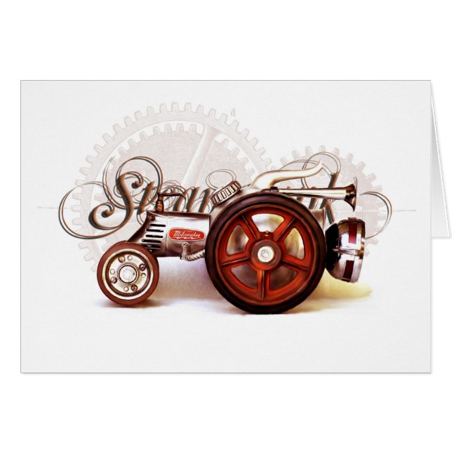 Steampunk Tractor Destiny Gifts (Front Horizontal)