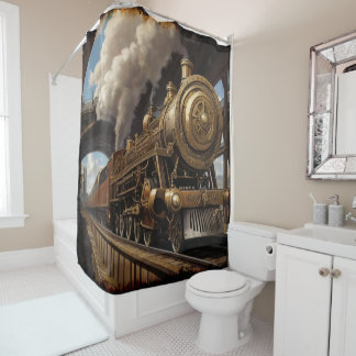 Steampunk Train and Victorian Bridge