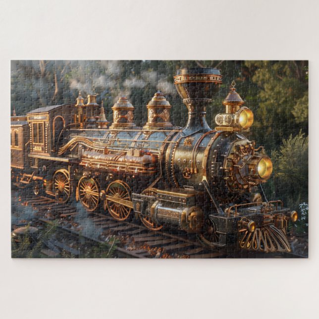 Steampunk Train Jigsaw Puzzle (Horizontal)
