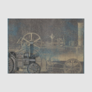 Steampunk Train Tissue Paper