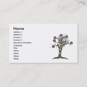 steampunk tree business card