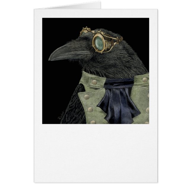 "Steampunk Trickster" - Carte Raven (Devant)