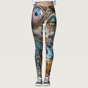 steampunk trippy leggings