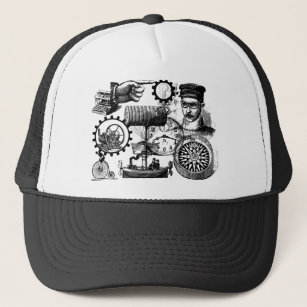 steampunk trucker hat