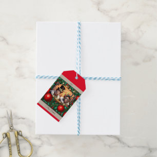 Steampunk Two Hearts Christmas Gift Tags