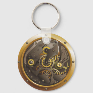 Steampunk Uhr Keychain