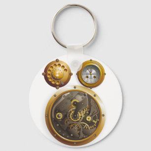 Steampunk Uhr Keychain