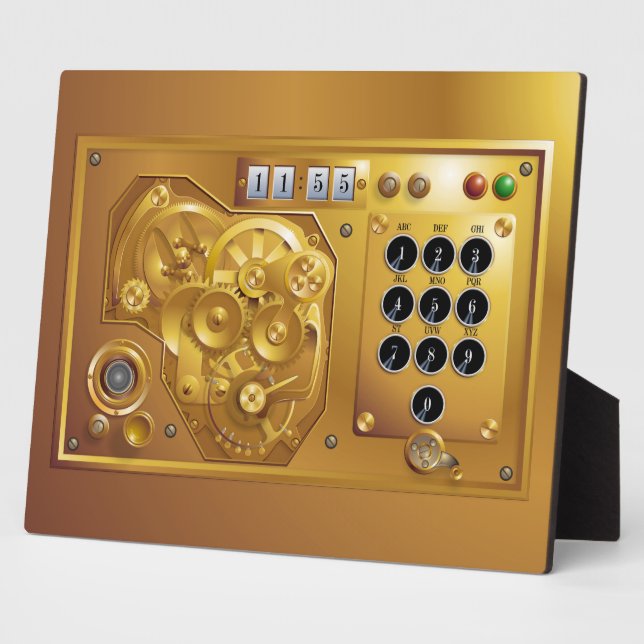Steampunk Uhr Plaque (Side)