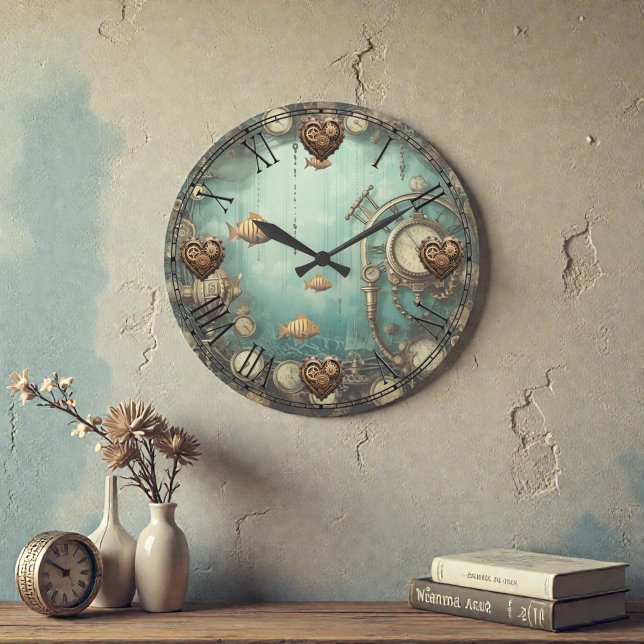 Steampunk Under Water Wall Clock (Creator Uploaded)