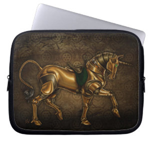 Steampunk Unicorn Laptop Sleeve