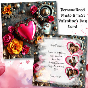 Steampunk Valentine's Day Unique Photo Template