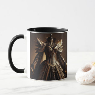 Steampunk Victorian Black and Gold Empress Gown Mug