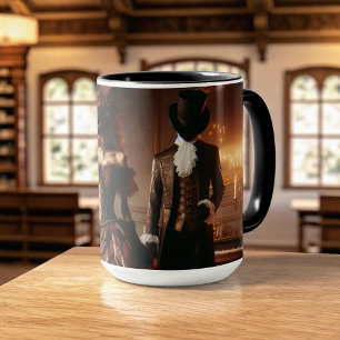 Steampunk Victorian Fantasy Art Masquerade Mug