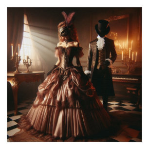 Steampunk Victorian Fantasy Art Masquerade Photo Print